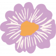 Countryside Lavender Flower Illustration 