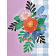 Countryside Flowers on Gingham Journal Card 3x4