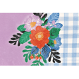 Countryside Flowers on Gingham Journal Card 4x6