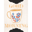Countryside Good Morning Cup Journal Card 3x4