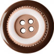Spring for Coffee Brown Button