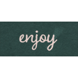 Spring for Coffee "Enjoy" Word Art Snippet