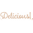 Spring for Coffee "Delicious!" Word Art 