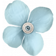 Surrender Mixed Media Light Blue Flower