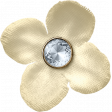 Surrender Mixed Media Cream Flower