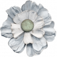 Surrender Mixed Media Light Blue Flower 2