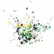 SerendipiTea Yellow, Black, & Green Paint
