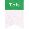 Berry Sweet Bee Green & White "This" Banner