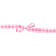 Berry Sweet Bee Pink Gingham Bow