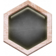 Berry Sweet Bee Black Hexagon Brad
