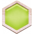Berry Sweet Bee Lime Green Hexagon Brad