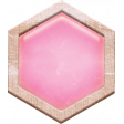 Berry Sweet Bee Pink Hexagon Brad