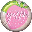Berry Sweet Bee "Yum" Button
