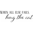 Kitty Love Word Art - Hug the Cat