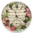 Music and Roses Clock