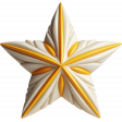 Porcelain Mementoes Yellow Star 2