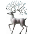 Christmas Glass Reindeer 1