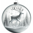 Christmas Glass Reindeer Ornament 2