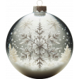 Christmas Glass Snowflake Ornament 4a