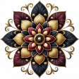 New Year Enamelled Flower 1