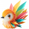 Papercraft Origami Bird 1