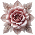 On A Winter's Day Organza Flower 2