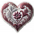 On A Winter's Day Organza Heart 1