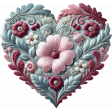 On A Winter's Day Organza Heart 4