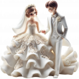 On A Winter's Day Porcelain Bride & Groom