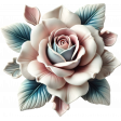 On A Winter's Day Porcelain Flower 3