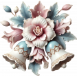 On A Winter's Day Porcelain Flower with Bells 3