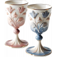 On A Winter's Day Porcelain Glasses 2