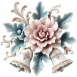 On A Winter's Day Porcelain Flower with Bells 5