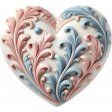 On A Winter's Day Porcelain Heart 3