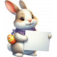 Spring Garden Rabbit Journal Card 5