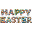 Spring Garden Happy Easter Word Art