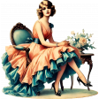 Vintage Vibes Woman 1