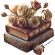 Vintage Book Stack 1