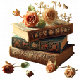 Vintage Book Stack 2