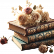 Vintage Book Stack 3