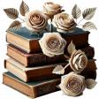 Vintage Book Stack 4