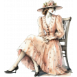 On The Button Woman Illustration 1