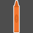 Kids Ahead Add-On - Orange Crayon Sticker
