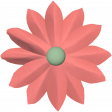 Feb 2023 Design Challenge Letter_Paper Flower_Coral