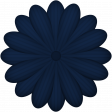 Mar 2023 Letter Design Challenge_Flower 3_Navy