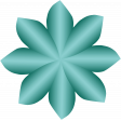 My Happy Place_flower_Bent_Turquoise