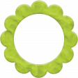Clay Time - Scalloped Edge Circular Frame_Lime Green