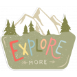 Wander - sticker- explore more