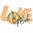 Fall Tapestry Love Fall Phrase Element