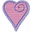 Lace and Satin  Lacy Heart Element